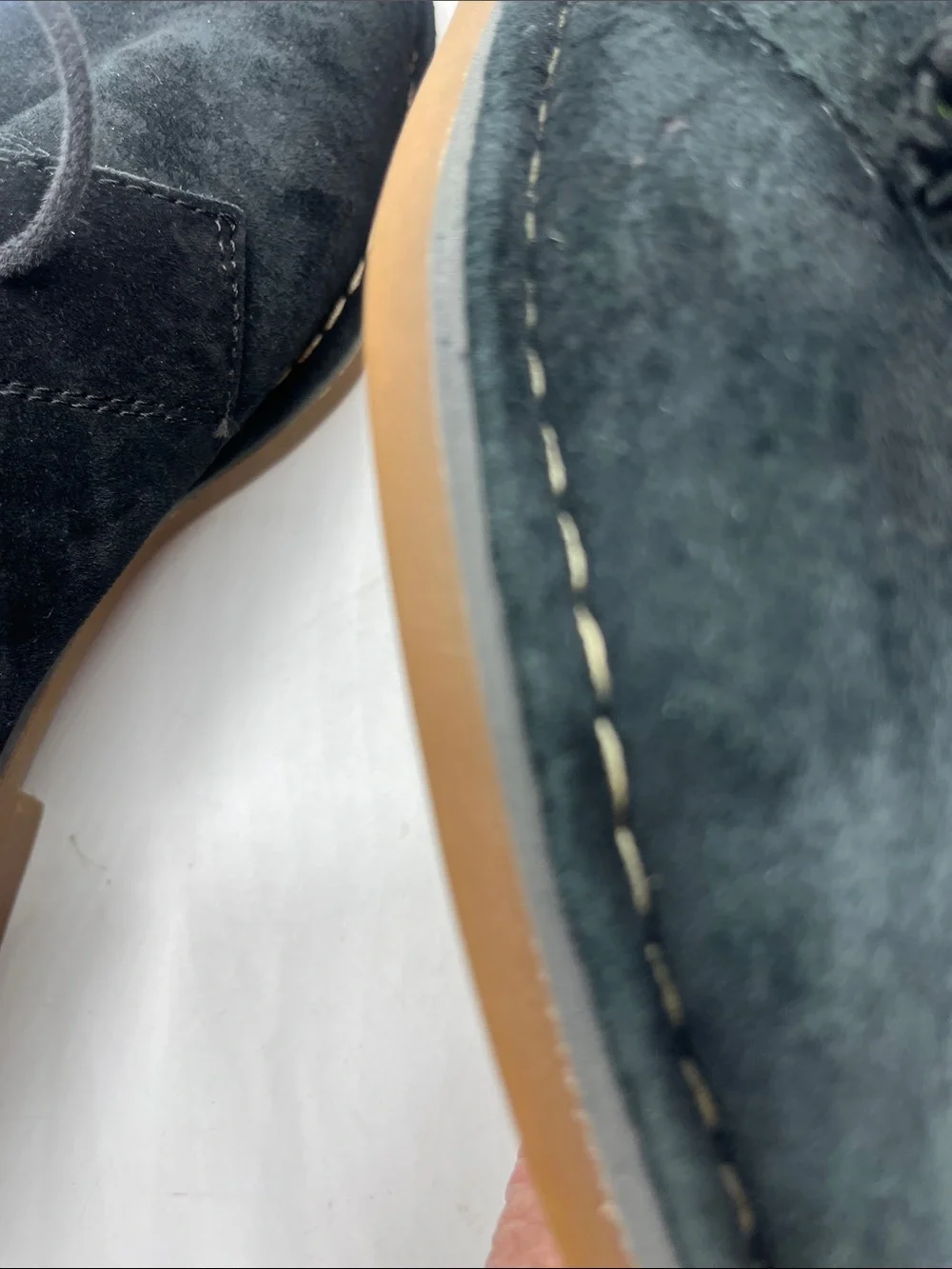 Hush Puppies Black Suede Ankle Shoes/ Boots